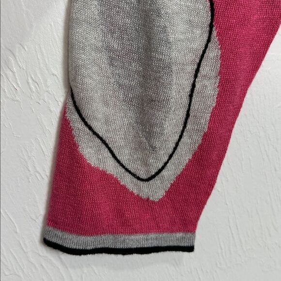 NIC + ZOE Hibiscus Linen Blend Side Tie Cardigan Sweater Size M - Picture 6 of 12